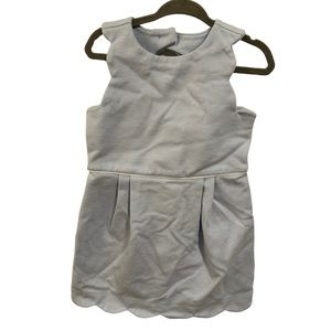 Janie and Jack dress 3T cutout back white bow detail with scalloped edges